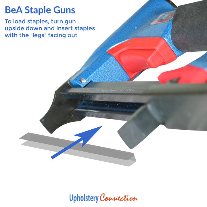 BeA 80 Series Pneumatic Staple Gun, Regular, Long Nose, 80/16-420,  80/16-429ln, 380/16-420, 380/16-429ln, 1/2 (13mm) Crown, 20 ga (20 gauge),  Fine-Wire, Cabinets, Construction, Furniture and Bedding, Industrial, RV's,  Boats - Upholstery Connection