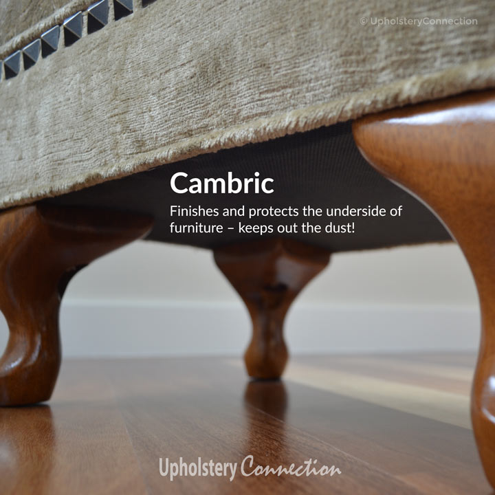 Cambric, Dust Cover, fabric under chair, non-woven nylon, cover bottom of  chair, dust cover, - Upholstery Connection