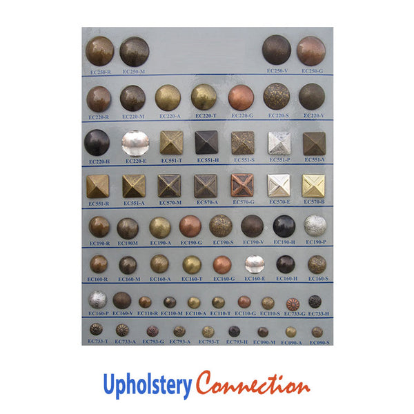 Decorative Nails / Buttons Sample Boards