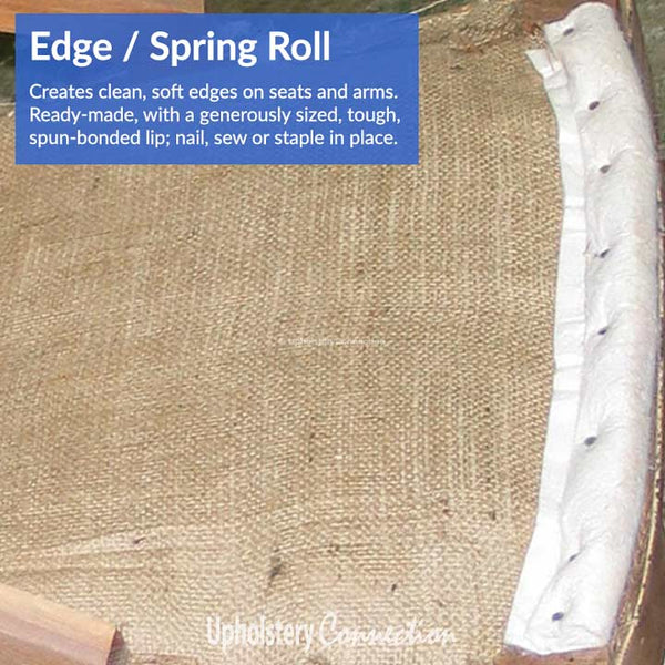 Poly edge roll for nice, comfortable, rounded edges on seats and rails