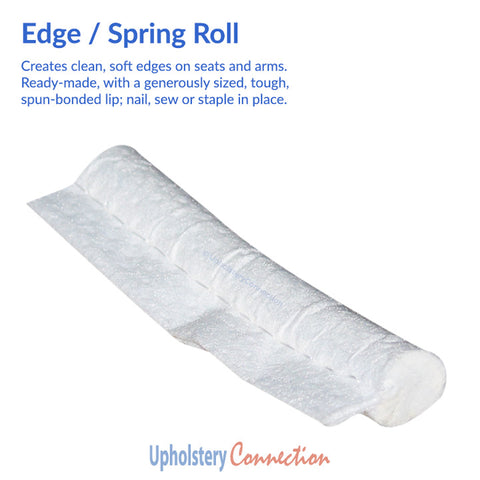 Poly edge roll for nice, comfortable, rounded edges on seats and rails