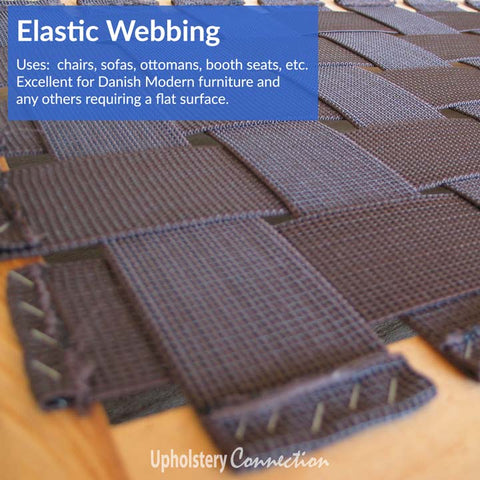 Elastic webbing – perfect for flat seats and Danish furniture