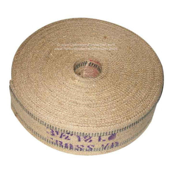 100% jute black-stripe webbing