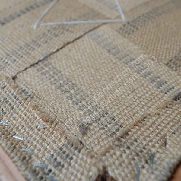 100% jute black-stripe webbing