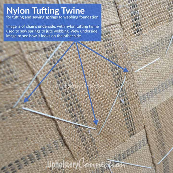 Nylon tufting twine – super strong to make it last!