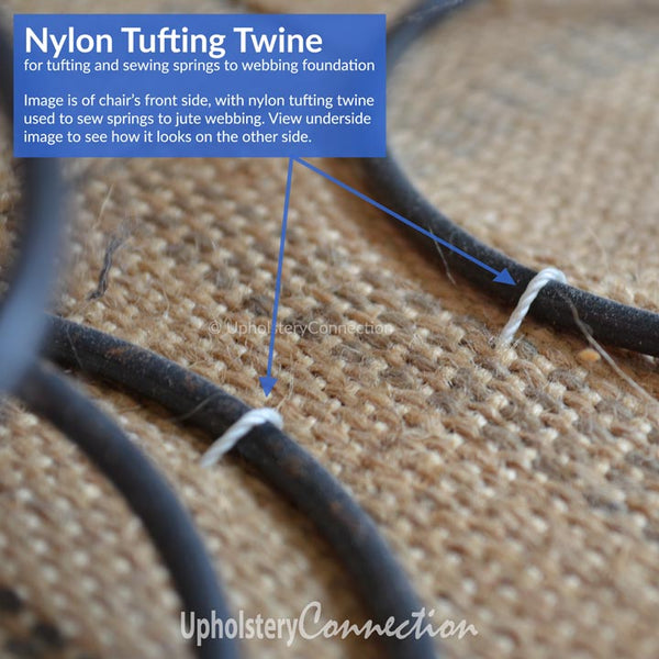 Nylon tufting twine – super strong to make it last!