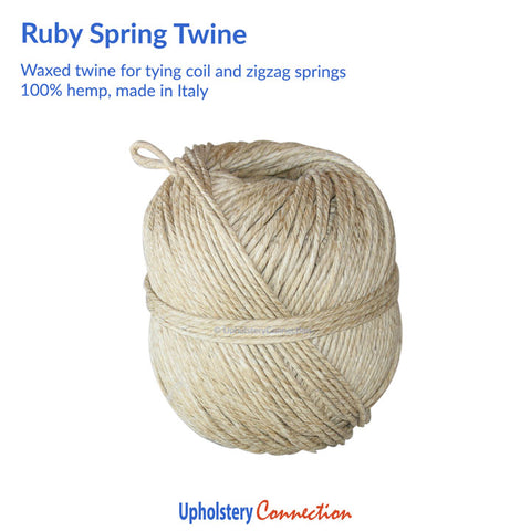 Italian-made Ruby Spring Twine – super strong to make it last!